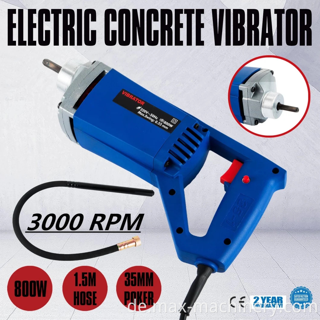 Maxmach Electric tragbarer Betonvibrator 1300W für den Verkauf